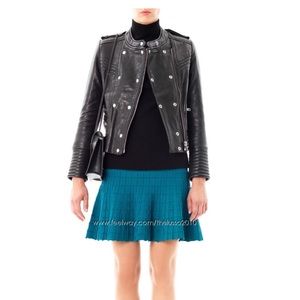 IRO ROJAN Leather Jacket Size 38 $1,485 INTERMIX
